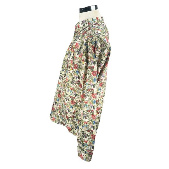 Jared Lang Floral Shirt Men’s 3XL XXXL Multicolor Long Sleeve Button Up Cotton - Picture 4 of 10